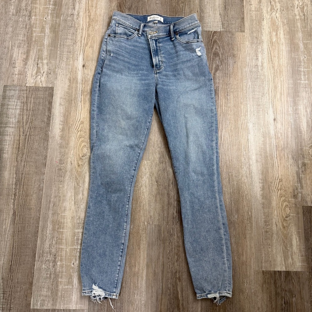 Abercrombie & Fitch The Super Skinny High Rise Ankle Jeans Curve Love-size 27/4L